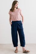 Sail Trousers Linen Navy