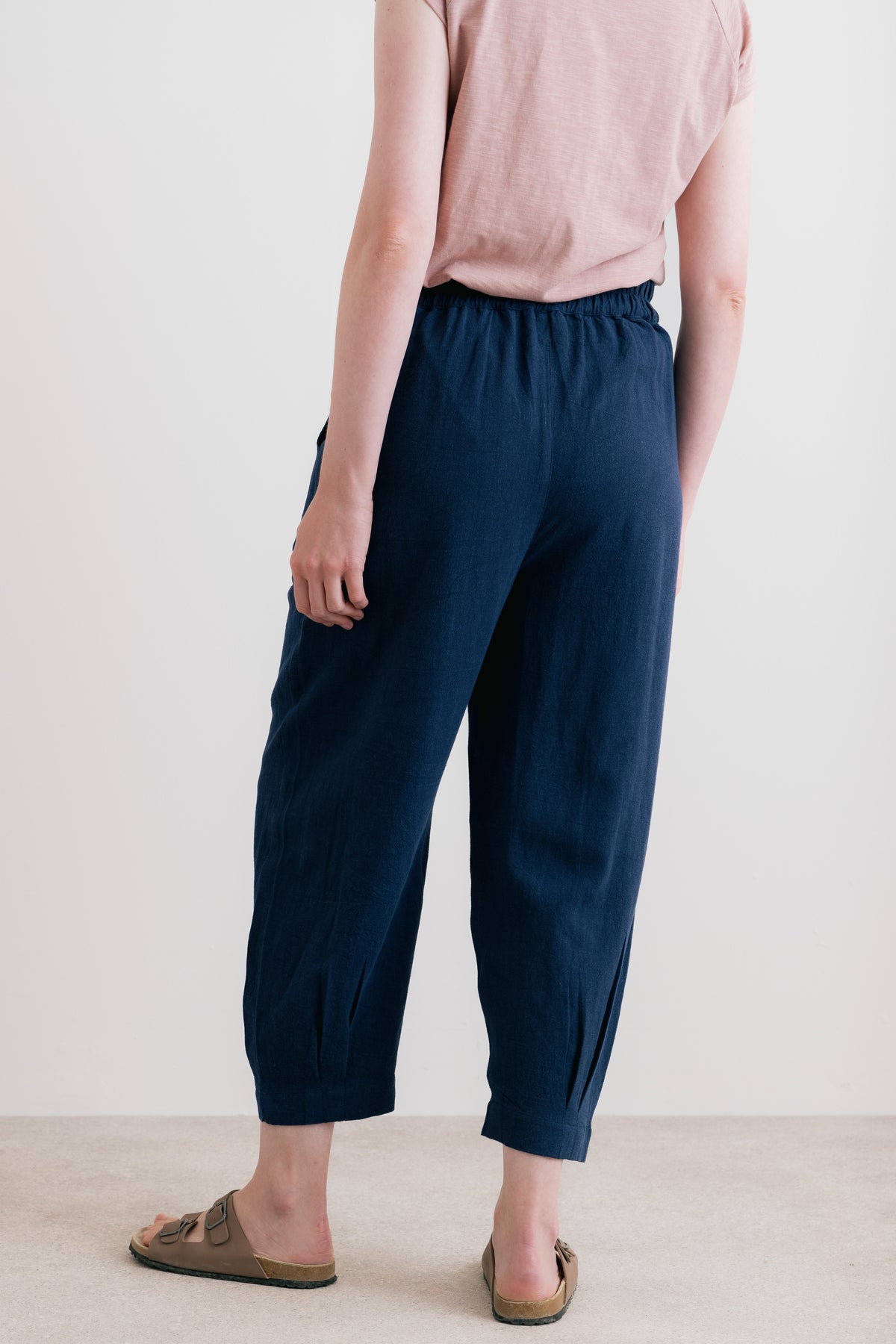 Sail Trousers Linen Navy