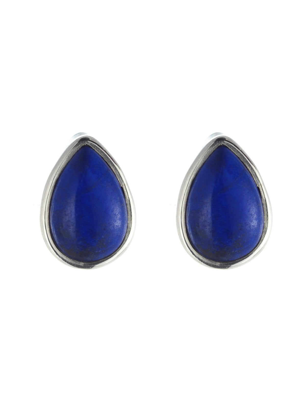 Lapis Pear Studs