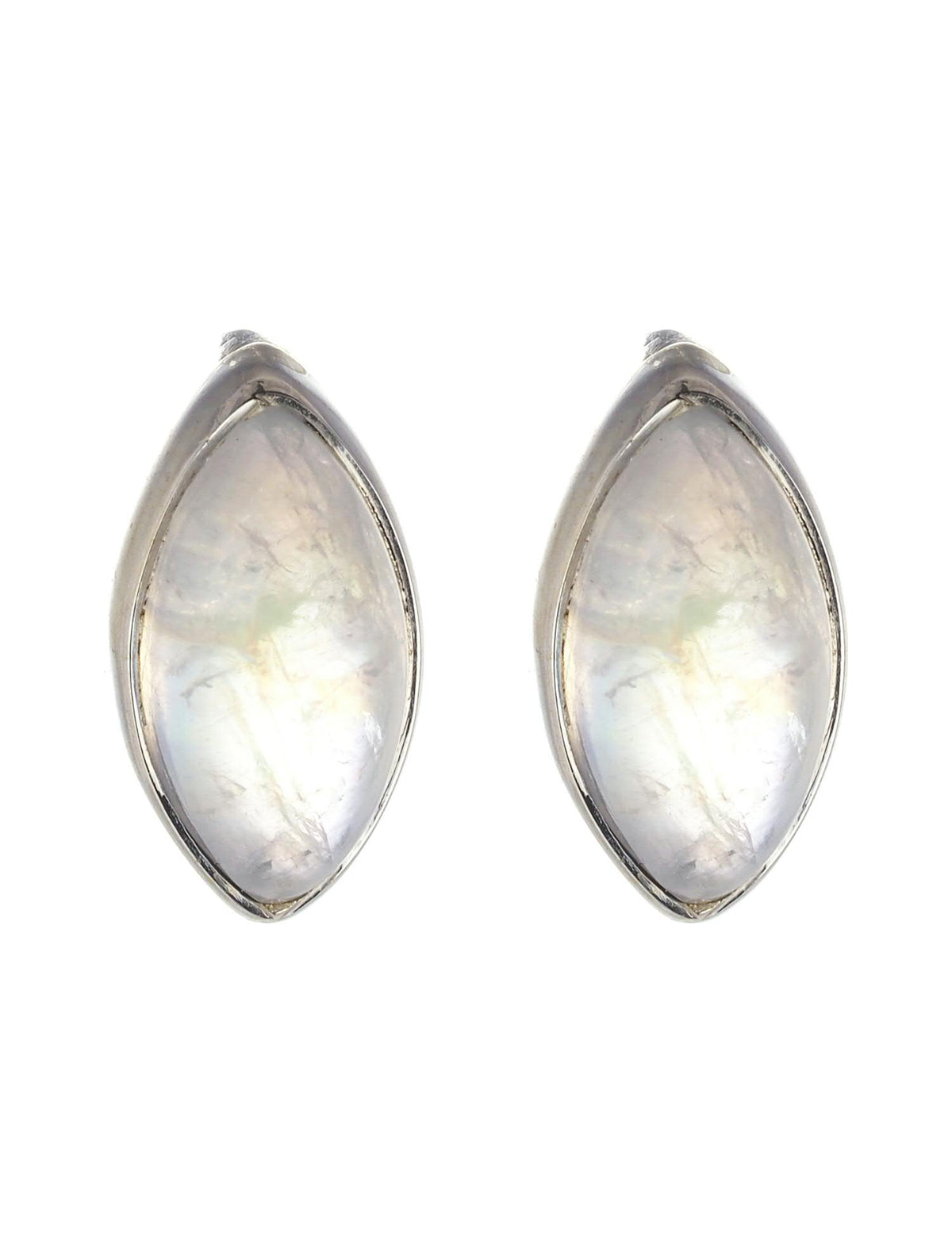 Moonstone Marquise Stud