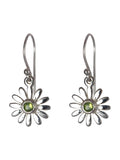 Peridot Cut Daisy Earrings