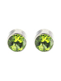 Peridot Cut Studs