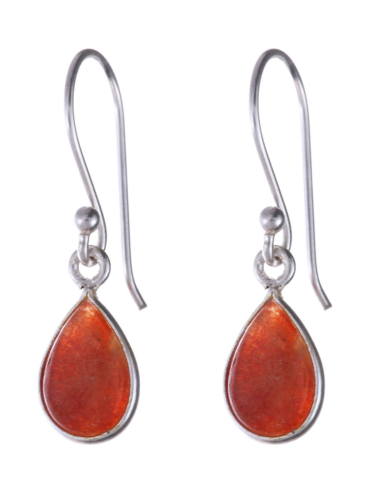 Sunstone Pear Earring