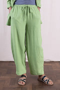 Cotton Bubble Trouser Pistachio