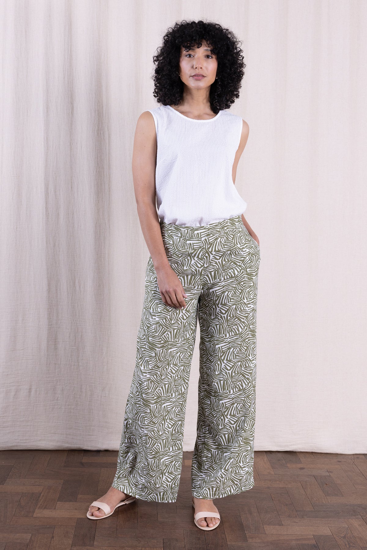 Ecovero Wide Trouser Verdant