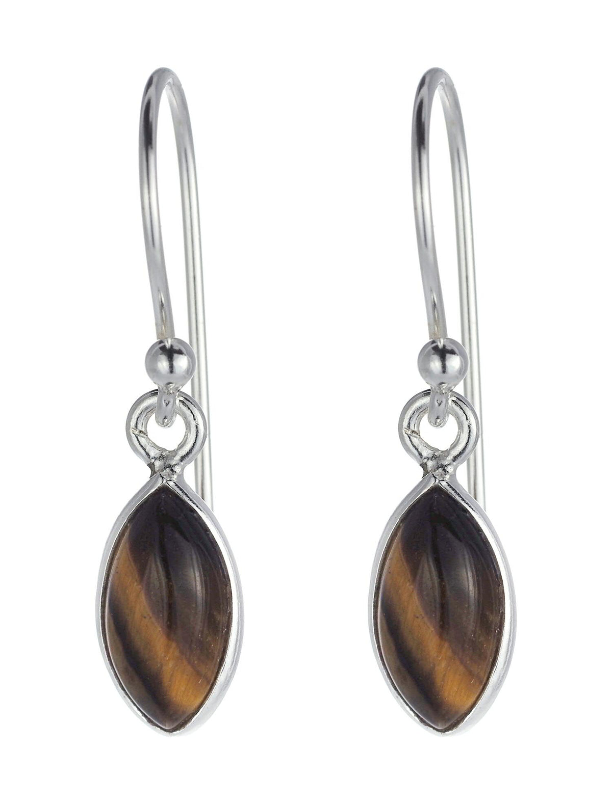 Tigers Eye Seed Drop Earrings