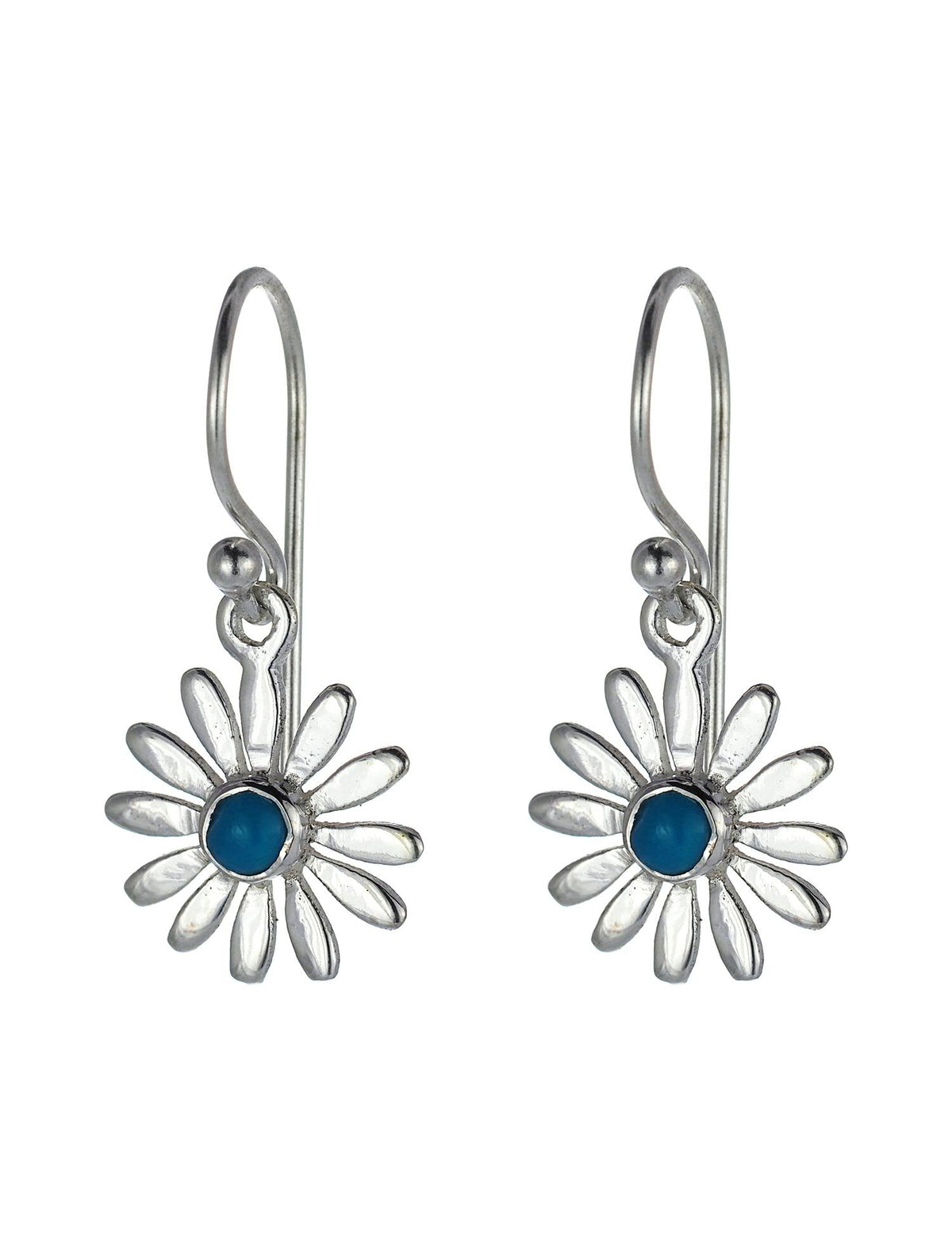 Turquoise Daisy Earrings
